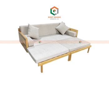 Ghế sofa bed gỗ tự nhiên sồi nga SF-030